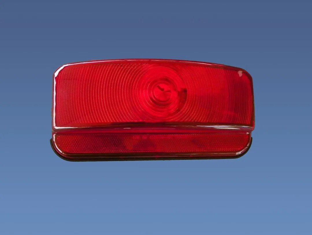 003-81B – CREATIVE PRO Tail Light Assembly, Incandescent Red Lens Black Housing Single 12 Volt 8-5/8 Inch Length x 3-...